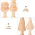 thumbnail image 3 of 20pcs pintura decoraciones de madera inacabada graffiti graffiti árbol de madera mini árbol, 3 of 6