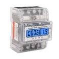 thumbnail image 1 of Energy Meter, 10-100A 230 400VAC PC Shell 3 Phase 4 Wire Backlit LCD Display Power Meter DIN Rail Installation  for Hospital for Energy Saving, 1 of 8