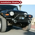 thumbnail image 6 of Zynkor Front Black Iron Bumper Cover Fog Light Cut-out for Jeep for TJ 1997-2006 for Wrangler 1987-199 Powder Coated YEB000002, 6 of 6