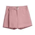 thumbnail image 6 of Women's Suit Shorts - 2025 High Waist A-Line Wide Leg Style, Khaki Suit Shorts Women's Black Summer Thin Style 2025 New Loose High Waisted A Line Casual Wide Leg Trousers, 6 of 8