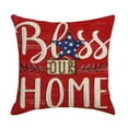 thumbnail image 2 of Pillow Cover 18x18 Inch Independence Day Star 4th Of July Flag Pillow Cover Cushion Cover Soft Pillow Cover Decorative Pillow Cover, 2 of 7