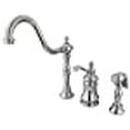 thumbnail image 3 of Kingston Brass Templeton Single Handle Widespread Kitchen Faucet with Brass Sprayer, 3 of 4