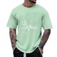 thumbnail image 1 of Ceisia Men's Summer Casual Printed Round/Crew Neck Short Gift Sleeve Shirt - Comfortable Daily Outdoor Wear, 1 of 5