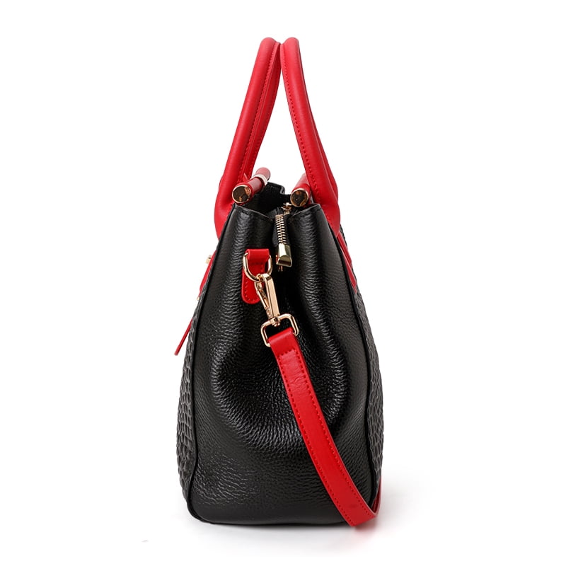 Genuine leather crocodile snake-print women's handbag 2025 detachable shoulder strap large capacity single shoulder strap