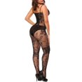 thumbnail image 4 of Icvfdpl Lingerie pour Femmes Ensemble Filet de Mariage Combinaison à Bretelles Creusée sous-Vêtements pour Fête Soirée, 4 of 8