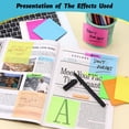 thumbnail image 6 of Dihmpor 800 Sheets(14Pads)Transparent Sticky Notes,Clear Sticky Notes,3" x 3" Translucent Sticky Notes Pads,See Through Sticky Notes for Book Annotation,Self-Adhesive and Colorful, 6 of 8