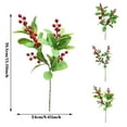 thumbnail image 3 of 1 Artificial Flower, Artificial Fake Fall Plants Flowers, FNGZ Simulation Plant Stems And Leaves Home Furnishing Green Plant Decoration Ornaments Diy Bouquet Two Forks, 3 of 9