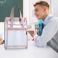 thumbnail image 6 of Kugisaki Vertical File Organizer Bag, Elementary Company Tutoring Bag ,13 Pockets Large Capacity Binder Pocket Organizer, Folders,Portable Transparent File Pouch with Handle Snap Button, 6 of 7