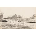 thumbnail image 2 of Winslow Homer 24x16 Gold Ornate Framed and Double Matted Museum Art Print Titled - Fishermen in the Rapids (1897), 2 of 4
