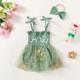 thumbnail image 2 of REDARER Baby Girls' 1st Birthday Outfit, Smocked Tulle Tutu Dress with Headband, Embroidered Floral Mesh Skirt Bodysuit,6-12 Months, 2 of 4