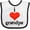 White and Black, variant on Inktastic I Love Grandpa Boys or Girls Baby Bib