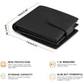 thumbnail image 5 of Mens Wallet Large Capacity  RFID Blocking Bifold Wallets for Men with ID Window and 15 Card Slots, 5 of 6
