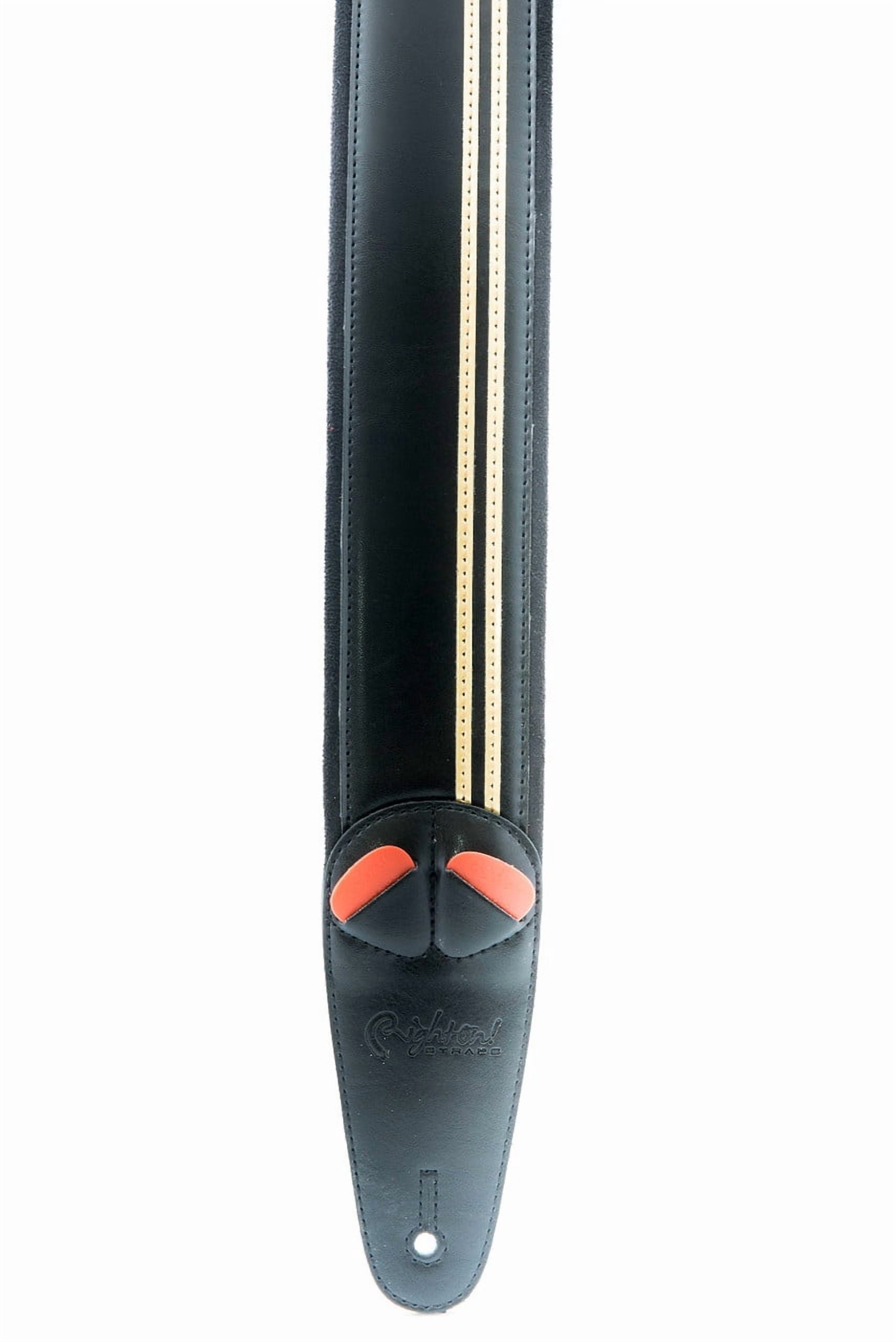 RightOn! Straps Mojo Collection Race-60 Guitar & Bass Strap made with Vegan Leather – Stylish and Comfortable - JPS
