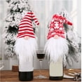 thumbnail image 4 of Paquete de 4 adornos para botellas de vino de gnomo sueco Tomte hechos a mano, decoraciones navideñas decorativas de Papá Noel escandinavo, decoración de mesa de comedor navideña, regalo de fiesta Sailing Electrónica, 4 of 5