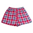 thumbnail image 3 of Skymirror Casual Plaid Print Elastic Waist Men Underwear Summer Beach Pants Boxers Shorts, 3 of 5