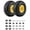 Yellow, variant on Garvee 2-Pack 13x6.5-6 Flat Free Lawn Mower Tires, Solid Replacement Wheels, 500 lb Capacity for Zero Turn Mowers, Yellow