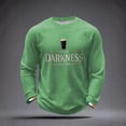thumbnail image 4 of Men's Hello Darkness My Old Friend Shirts Waffle Long Sleeve T-Shirt St. Patrick's Day Shirt, 4 of 6