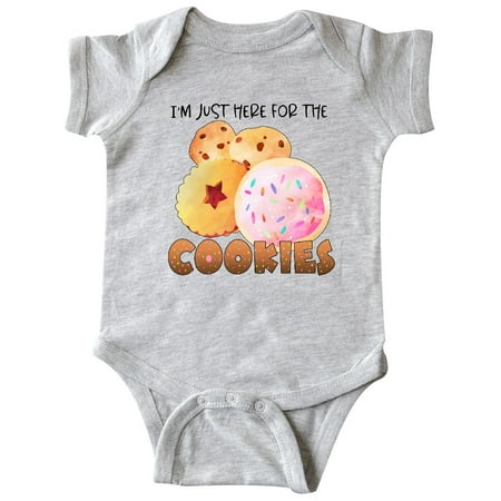 

Inktastic I m Just Here for the Cookies Gift Baby Boy or Baby Girl Bodysuit