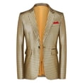 thumbnail image 4 of Hombres Blazer Chaqueta Casual Suelta Moda a Damas Botón de Bolsillo de Manga Larga Solapa Superior Blazer Chaqueta Traje para Hombres, 4 of 9
