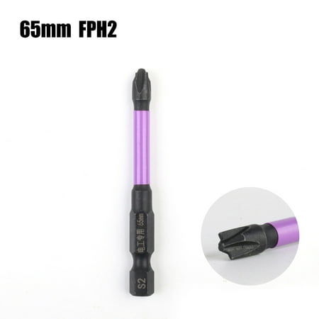 

Goodhd Magnetic Special Slotted Cross Screwdriver Bit for Electrician PH1 PH2 65-150mm