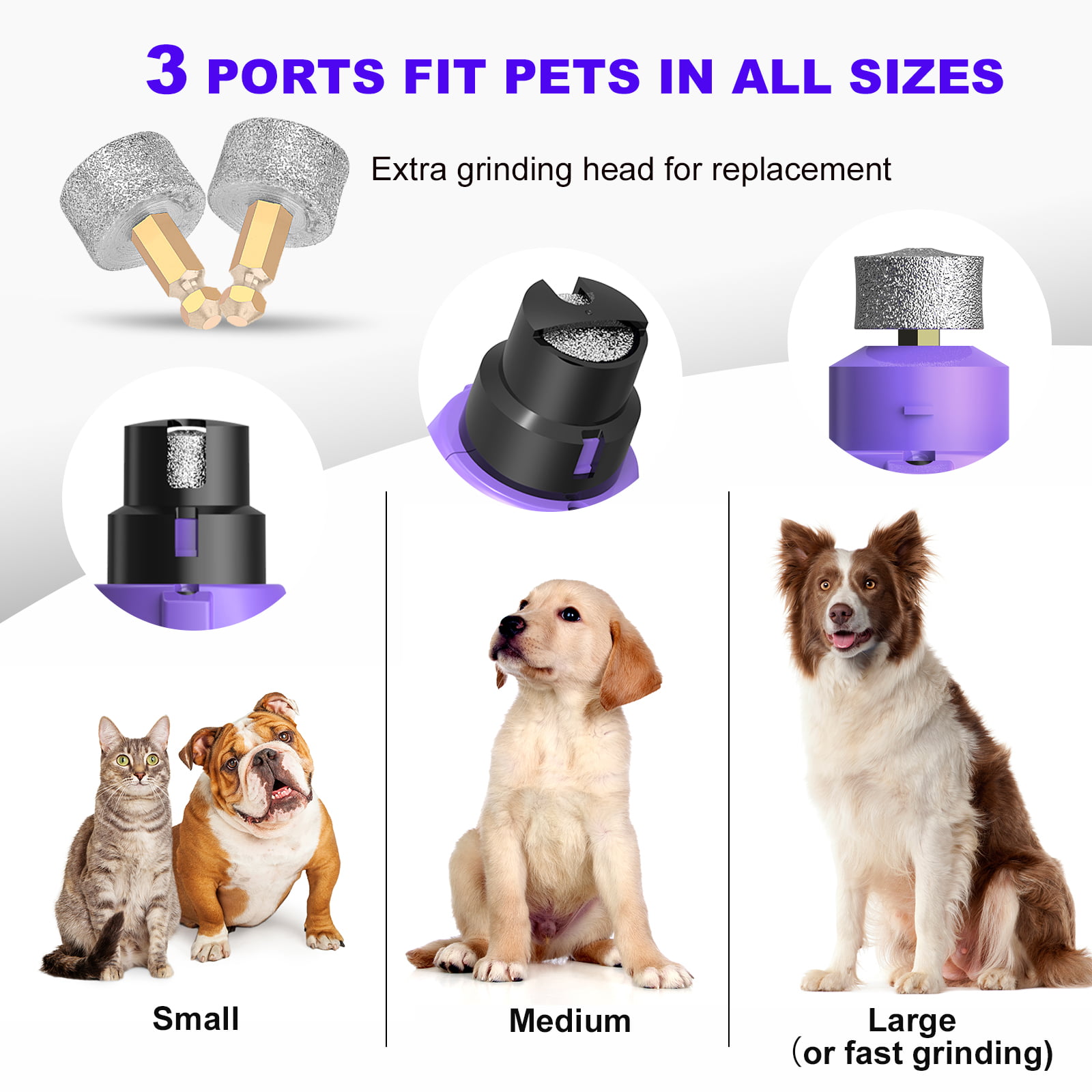 New Pet Dog Nail Clippers And Grinder With2 Led Lights, Rechargeable Electric  Dog Nail Trimmer - Buy China Wholesale Pet Dog Nail Clippers $7.25 |  Globalsources.com