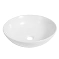 thumbnail image 2 of JONATHAN Y 15.5" Round Bathroom Vessel Sink, White Ceramic Vanity Top Basin, Modern Bathroom Sink Above Counter, Porcelain Vanity Sink Bowl, for Lavatory and Powder Room, SNK1008A, 2 of 7
