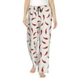 thumbnail image 2 of Kdxio Women's Comfy Stretch ChiliPrint Drawstring Pajama Pants-Medium, 2 of 9
