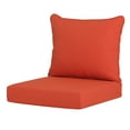 thumbnail image 2 of Costaelm Harmony Outdoor 2-Piece Deep Set Patio Seat Back Chair Cushions, 25 x 25, Orange, 2 of 11