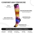 thumbnail image 3 of Lsque Palm Trees at Sunset Pattern Sport Compression Socks for Men & Women 15-20 mmHg Knee High Nurse Pregnant Running Medical and Travel Athletic, 3 of 6