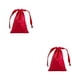 thumbnail image 1 of Cateissary Bolsas de joyería súper suaves Solución de almacenamiento que ahorra espacio y es fácil de viajar Bolsas con cordón Durable rojo rojo 2Conjunto, 1 of 6