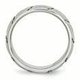 thumbnail image 2 of Stainless Steel Grooved 8mm Brushed & Polished Band, 2 of 7