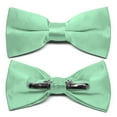 thumbnail image 4 of TieMart Adult Clip-On Bow Tie, Seafoam, 4 of 5