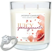 Jackpot Candles Juicy Pomegranate Candle with Ring Inside (Surprise Jewelry $15 to $5,000) Ring Size 5