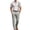 White, variant on Men's 2 Piece Sets Dressy Formal Lapel Plaid Short Sleeve Tops with Buttoned Suit Long Pants Casual Outfits for Business