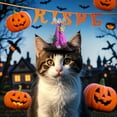 thumbnail image 3 of TIELUTT Halloween Pet Hat Cartoon Bat Hat Puppy Hat Pet Clothes for Medium Dogs Easter Pet Clothes Rack Pet Clothes for Large Dogs Female Pet Clothes for Small Dogs Pet Clothes for Medium Dogs Summer, 3 of 3