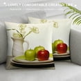 thumbnail image 3 of Fenyluxe Apples Plate Food Pillow Covers for Couch Sofa Indoor Outdoor Aesthetic Decorative 1PC 18x18in, 3 of 5