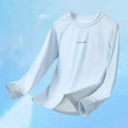 thumbnail image 3 of WOYY Big Boys Quick Drying T-Shirt Lightweight Solid Color Long Sleeve T Shirt, 3 of 3