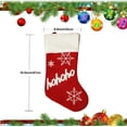 thumbnail image 2 of Joy Christmas Medias Juego de 1, medias navideñas de felpa grandes de 18 pulgadas, medias navideñas personalizadas para colgar para adornos de decoración de árbol de Navidad, 2 of 5