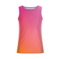 thumbnail image 7 of LODIENY Ombre Tank Tops for Men Big and Tall Athletic Fit Casual Sleeveless Tie Dye Gradient Color Print Basic Workout Tees Shirt Loose Fitness Gym T-Shirts Wine S, 7 of 7