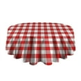 thumbnail image 5 of Christmas Round Tablecloth 70x70in(178x178cm) – Waterproof Polyester Table Cover with Full Print Design, Wrinkle Resistant & Washable for Kitchen Dining Party Decor, 5 of 6