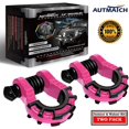 thumbnail image 1 of AUTMATCH Shackles 3/4" D Ring Shackle (2 Pack) 68,000Ibs Break Strength with 7/8" Screw Pin and Shackle Isolator &, 1 of 5