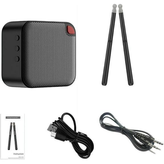 Drumsticks with Speaker,Virtual Drum Sticks,Electronic Drum Set & Pedals & Bluetooth Adapter & 8 Sounds,Smart Air Drums Sticks Set Machine for Beginners Adults Kids Gift.Z