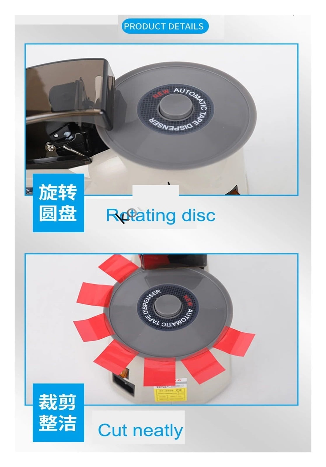 Automatic Tape Cutting Machine, Paper Dispenser Adhesive Cutter Packaging Machine, Tapes Slitting Machine 60mm Width Tools ,High Efficiency