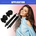 thumbnail image 2 of Vocoste 4 Pcs Heatless Hair Curler Satin Heatless Curling Rod Headband with Hair Cap Set for All Hair Types Black, 2 of 7