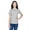Grey Heather, variant on Harriton M200W Ladies 6 oz. Ringspun Cotton Piqué Short-Sleeve Polo