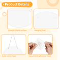 thumbnail image 6 of 10 PCS Aluminum Sublimation Door Hanging Disc Signs, 12 in Unfinished Blank Sign Door Hanger, Sublimation Ornament Blanks Door Decorative Signs, DIY Door Hanging Sign, 6 of 8