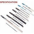 thumbnail image 2 of Kit de hojas de sierra caladora con vástago en U, acero con alto contenido de carbono, corte rápido, cortes limpios, amplia compatibilidad, hojas con vástago en T, duraderas, dientes rectificados con, 2 of 5