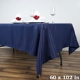 thumbnail image 3 of Balsa Circle 60" x 102" Polyester Rectangular Tablecloth Navy Blue, 3 of 9