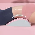 thumbnail image 3 of Lumbar Spine Reliever Lumbar Massage Relaxation Stretcher Yoga Spine Correction Stretching Back Exercise Auxiliary Lumbar (grey), 3 of 7