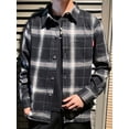 thumbnail image 3 of LELINTA Men's Long Sleeve Super Soft Flannel Button-down Shirt with Pockets, 3 of 3